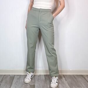 NWT OGL Water-Resistant Fleece-Backing Boot-Cut Pants Grey Sage 3178